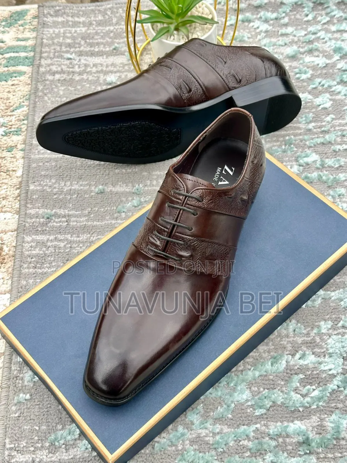 Zaraa Brand / Brown Colour / Leather Shoes