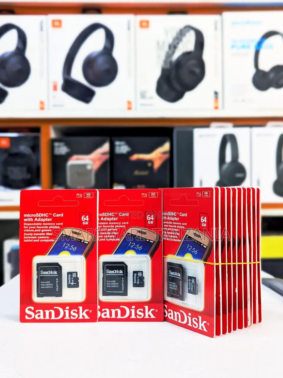Sandisk 64gb Memory Card With Sd Adapter, High Speed Tf Card 64gb