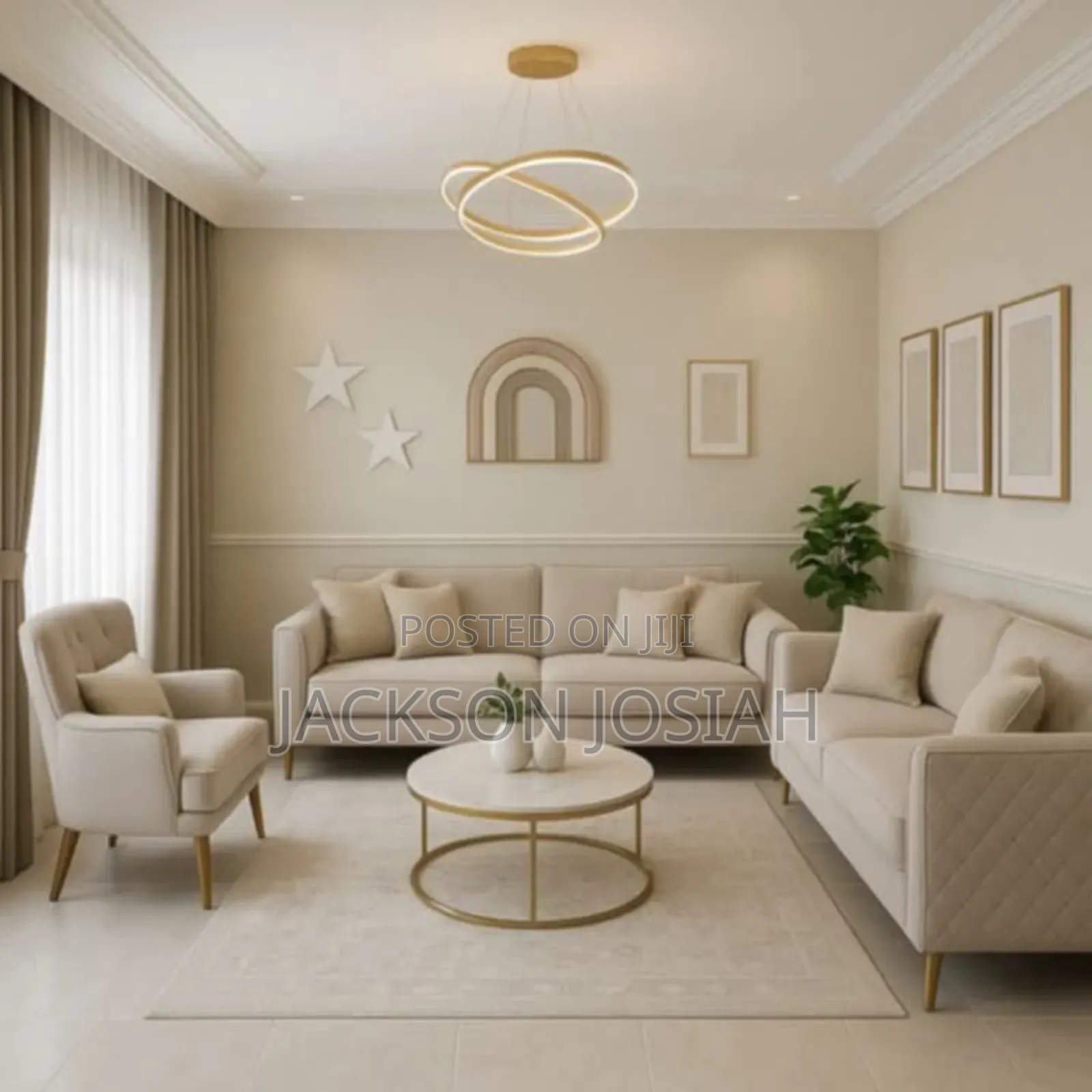 L Shape Sofa and Arm Chair