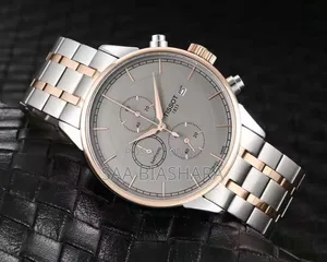Tissot Chronograph Stainless Steel Strap Silver Gold and Gray