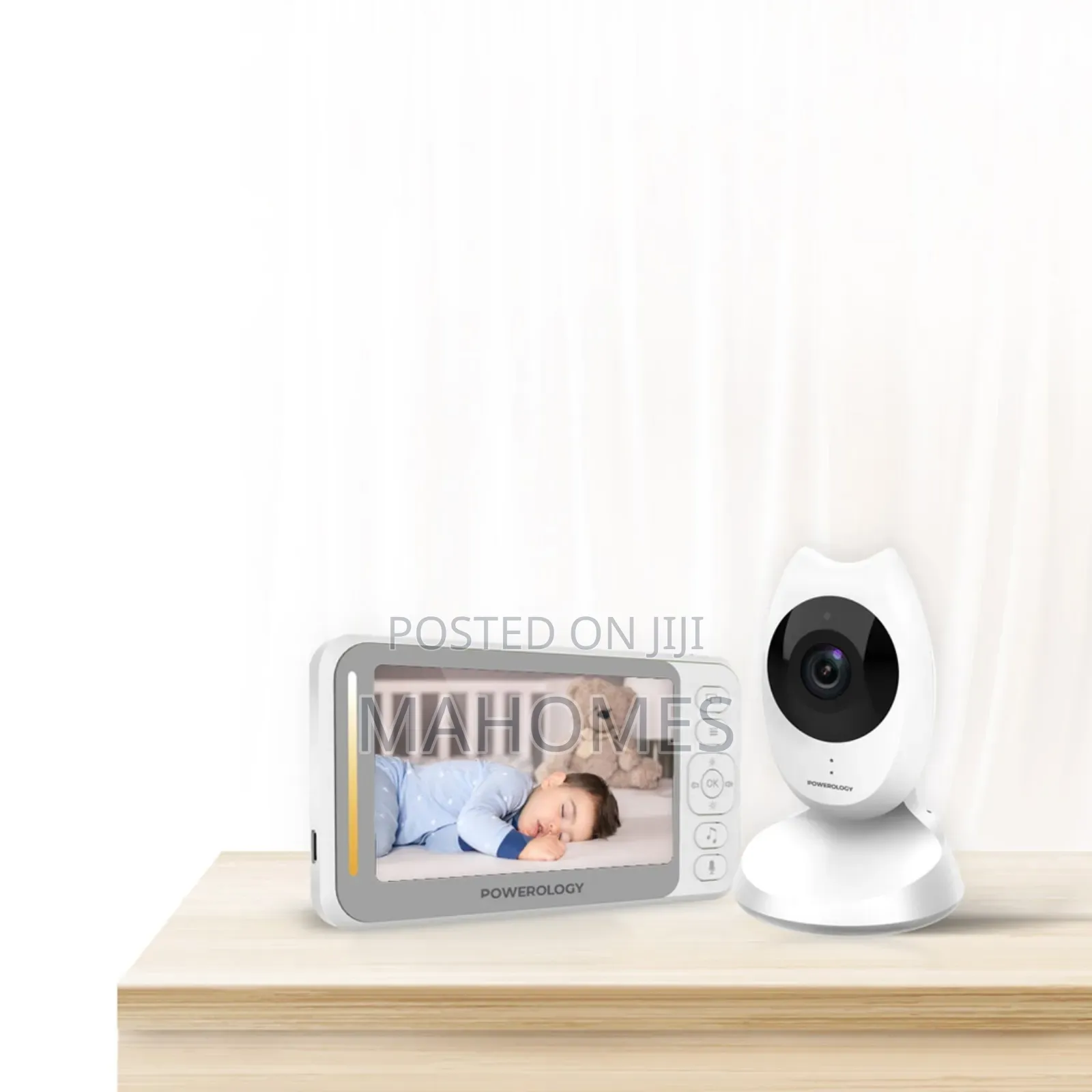 Powerology Wifi Baby Camera Monitor Your Child in Real Time - White