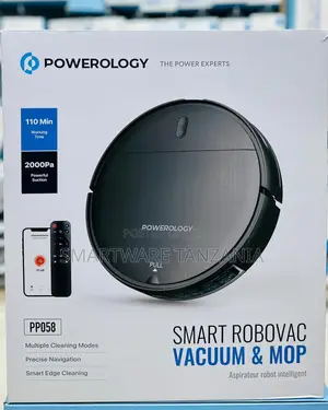 Powerology Ppbcha58 Smart Self-Cleaning Sweeping Vacuum Robot