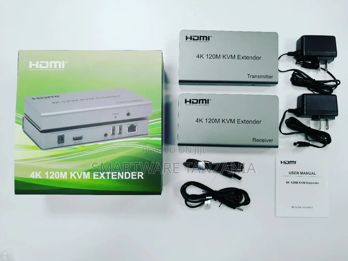 Hdmi KVM Usb Extender Over Cat5a/6/7 Ethernet Up to 394ft/120m