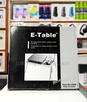 E-Table a Portable and Foldable Laptop Stand