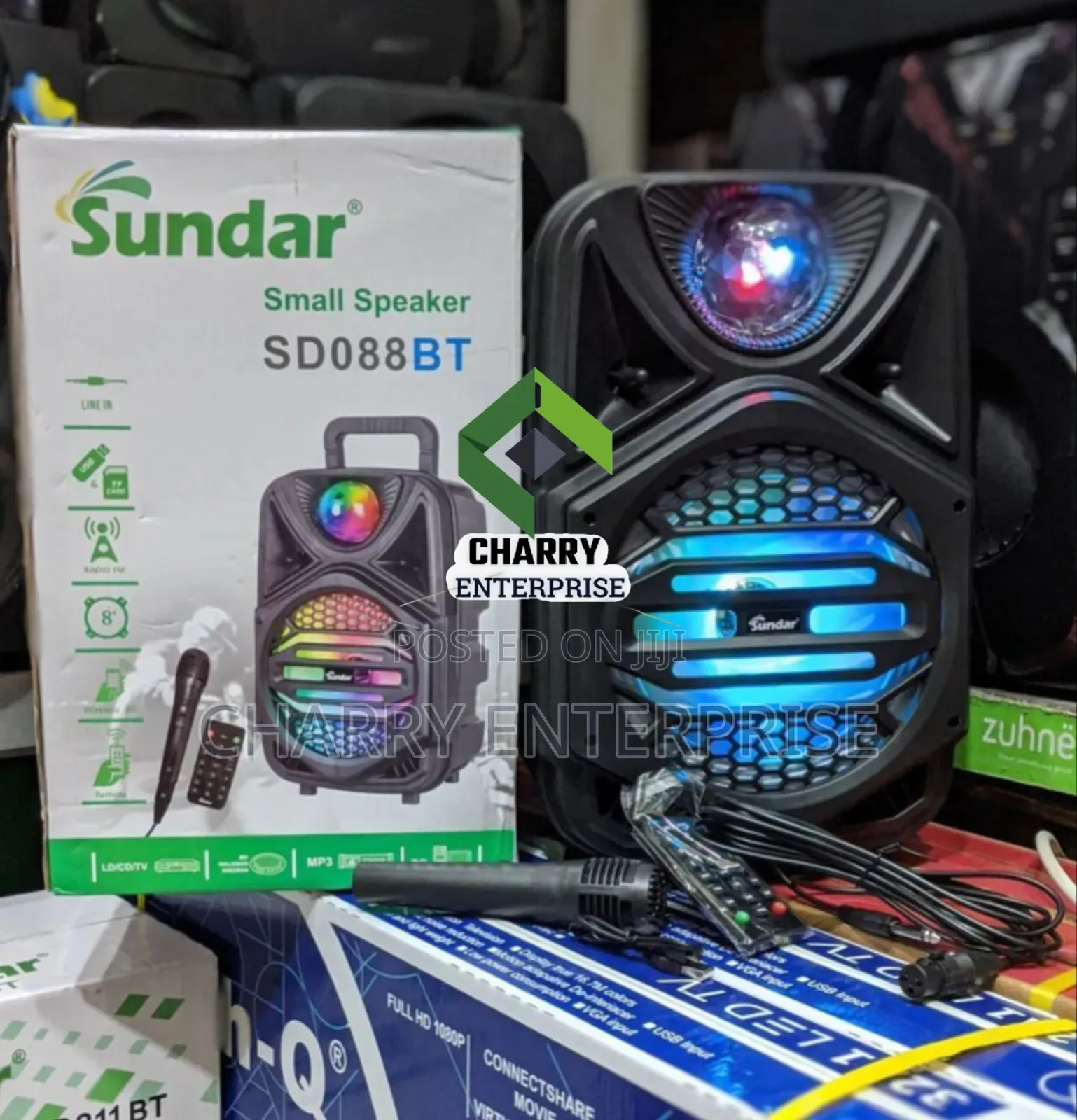 Sundar Rechargeable Bluetooth Speaker With Mic Speaker Ya Matangazo Nk