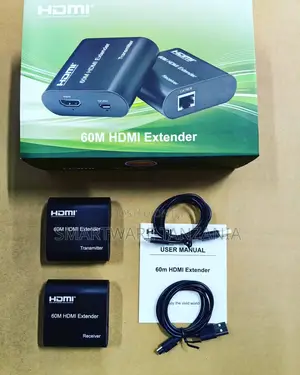 Hdmi Extender, 60m, Supports 1080p, Edid Management, Loop Out, Black