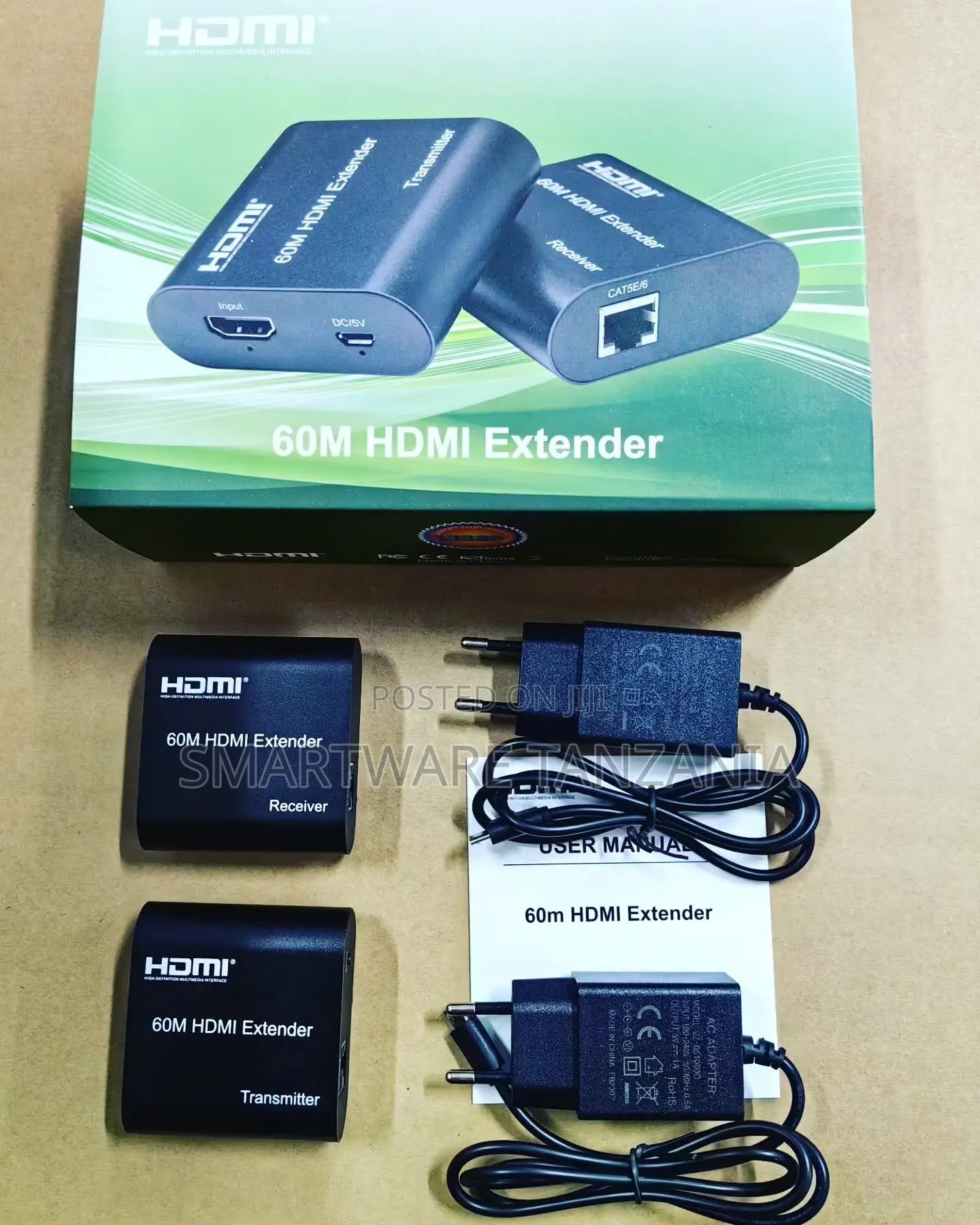 Hdmi Extender Over Cat6 Up to 196ft. (60m), Plug and Play