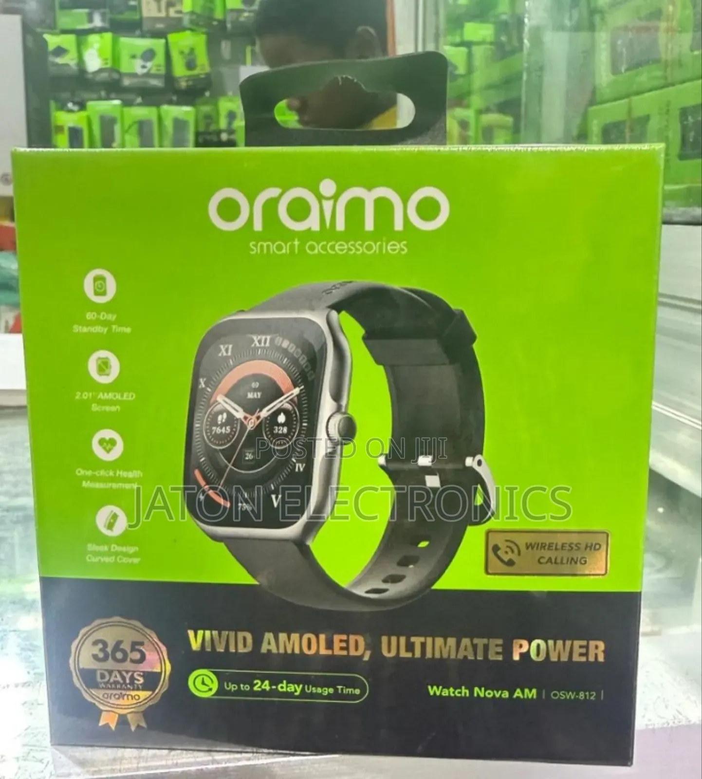 Oraimo Amoled Wireless Calling Smart Watch