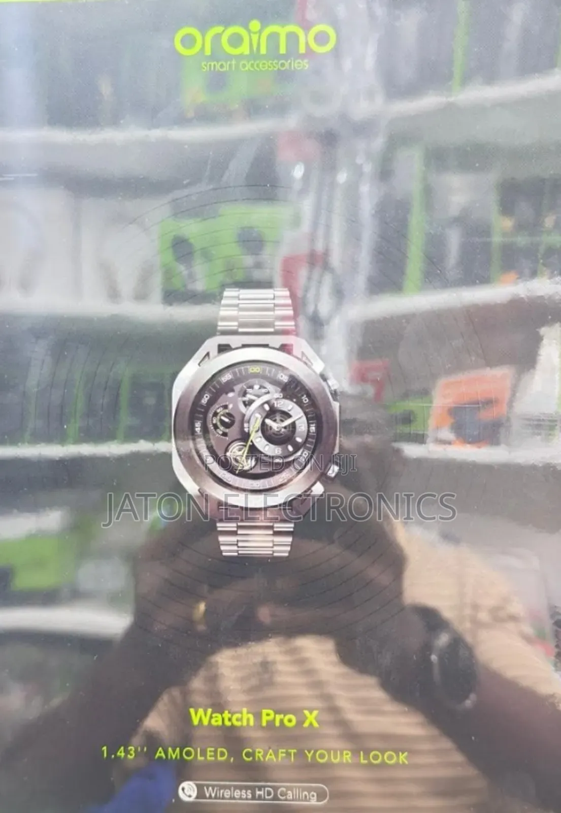 Oraimo Amoled Smart Watch Pro X Wireless Calling