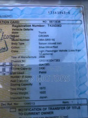 Toyota Crown 2006 Burgundy