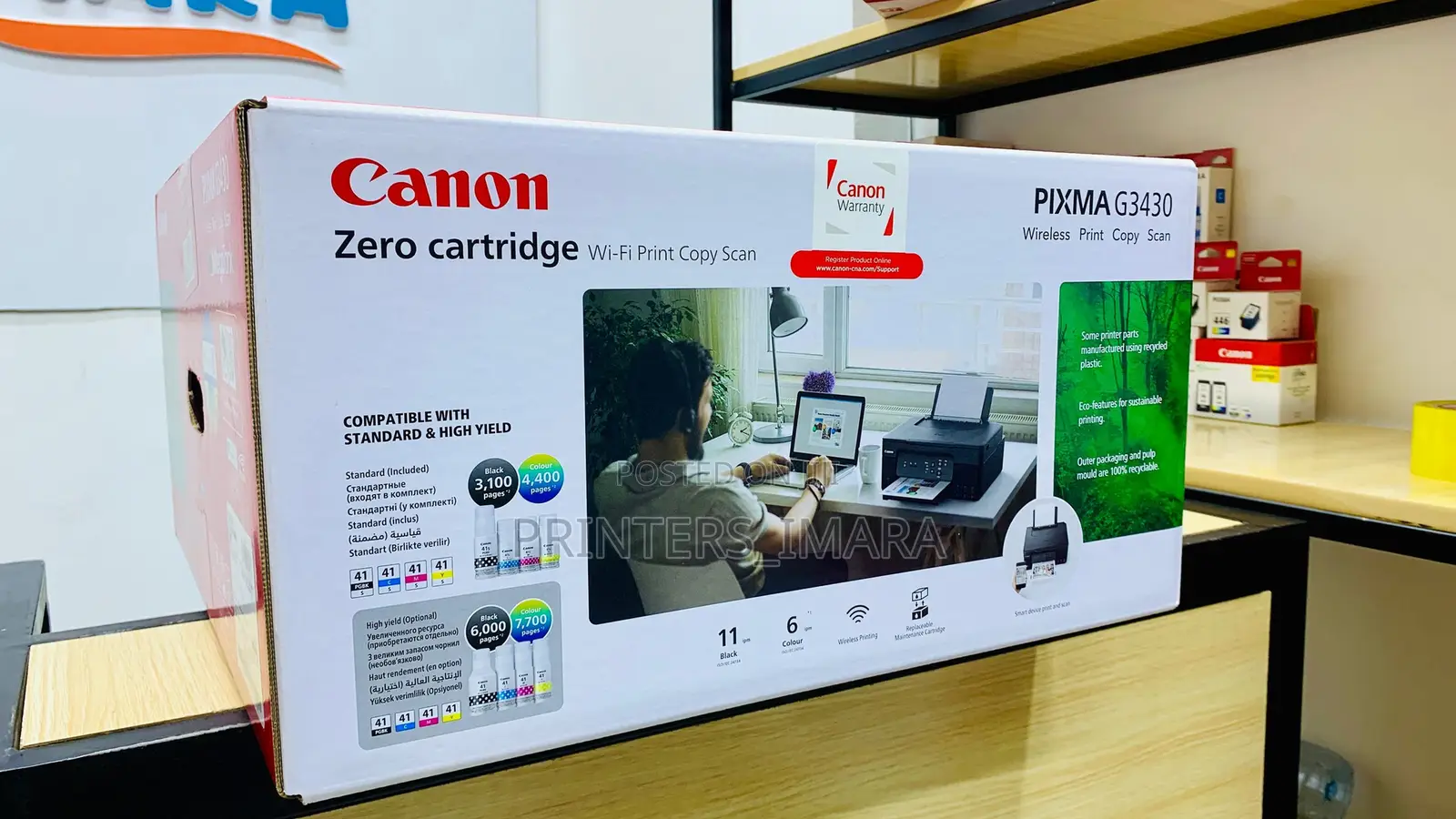 Canon Pixma G3430 — Smart, Compact Economical!