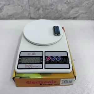 Digital Kitchen Scale Sf-400, 10kg Capacity, LCD Display, White