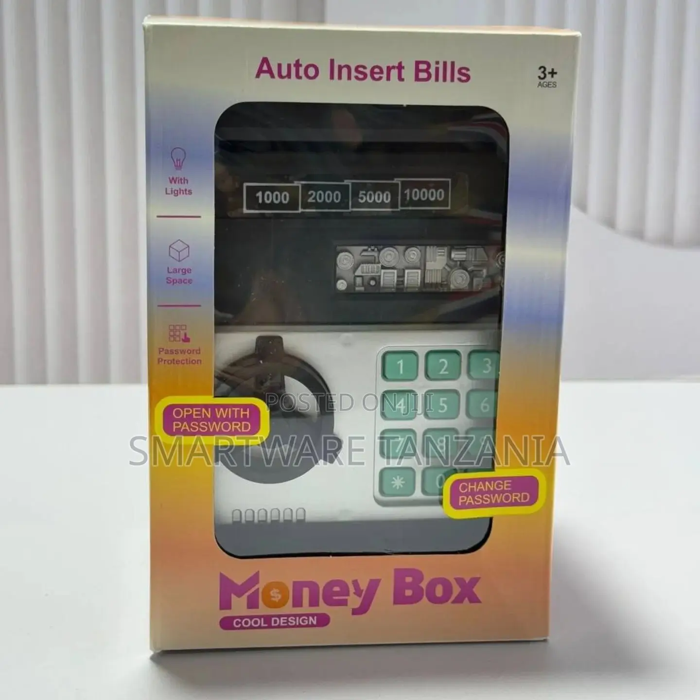 Electronic Piggy Bank For Kids, Password Safe Money Box