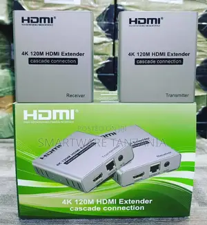 120m Hdmi Extender Cascade Connection, Rj45 Over Tcp/Ip Cat5e/6