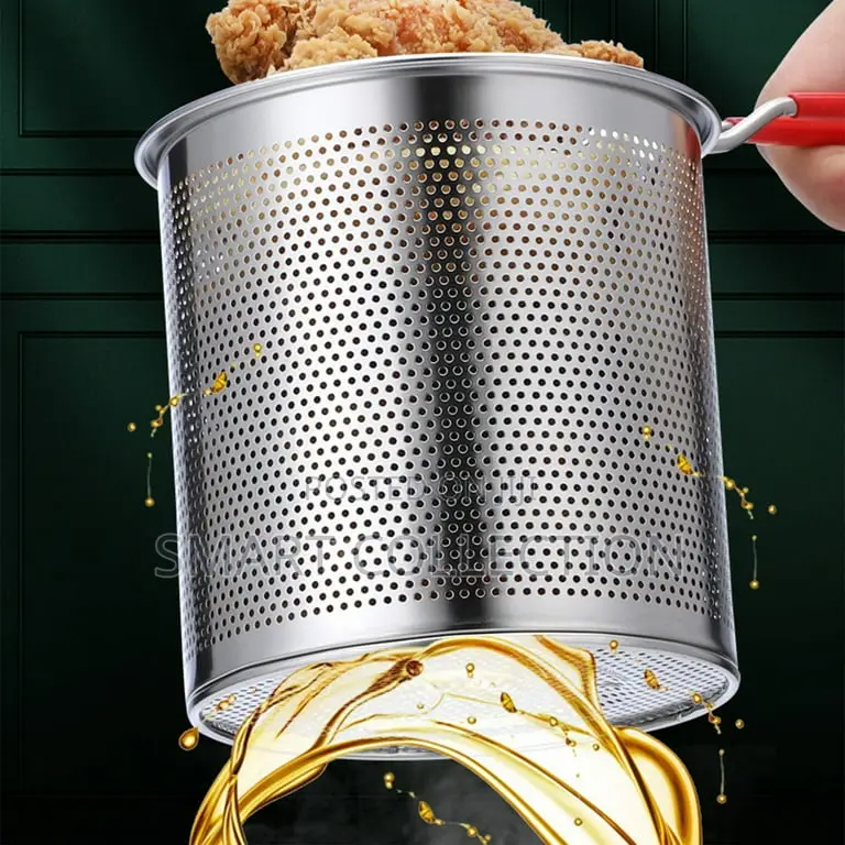 Mini Deep Fryer Pot Stainless Steel