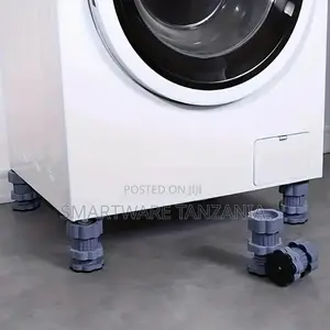 4 Pieces Height-Adjustable Washing Machine Stand Anti Vibration Pads