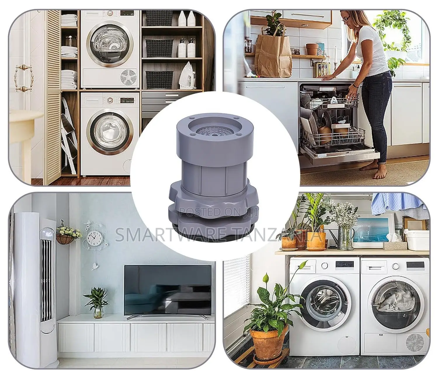 4pcs Anti Vibration Pads for Washing Machine and Dryer Shock
