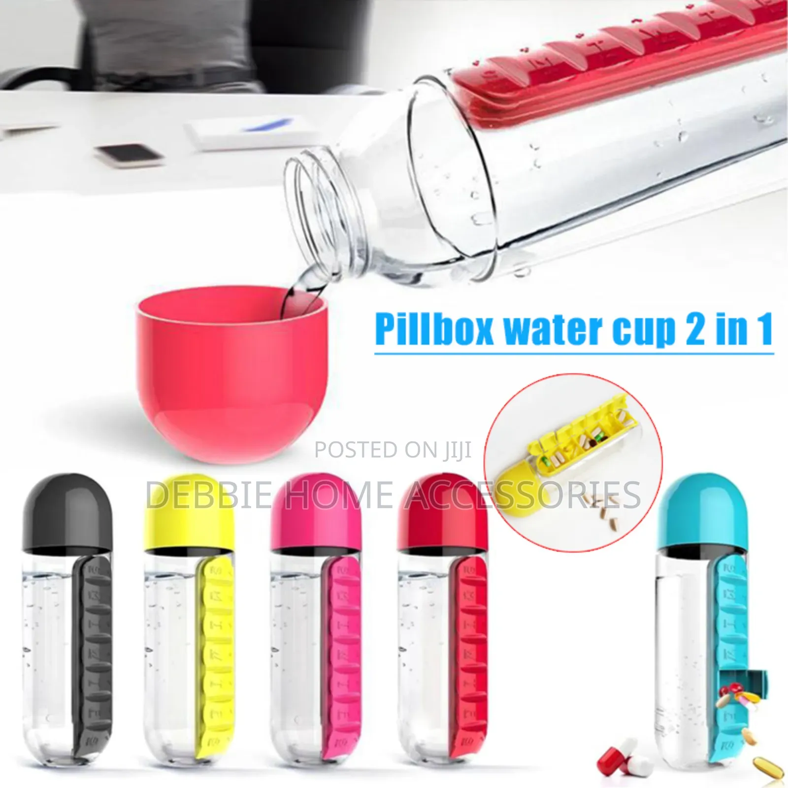 Medicine Organizer Water Bottle -600mls