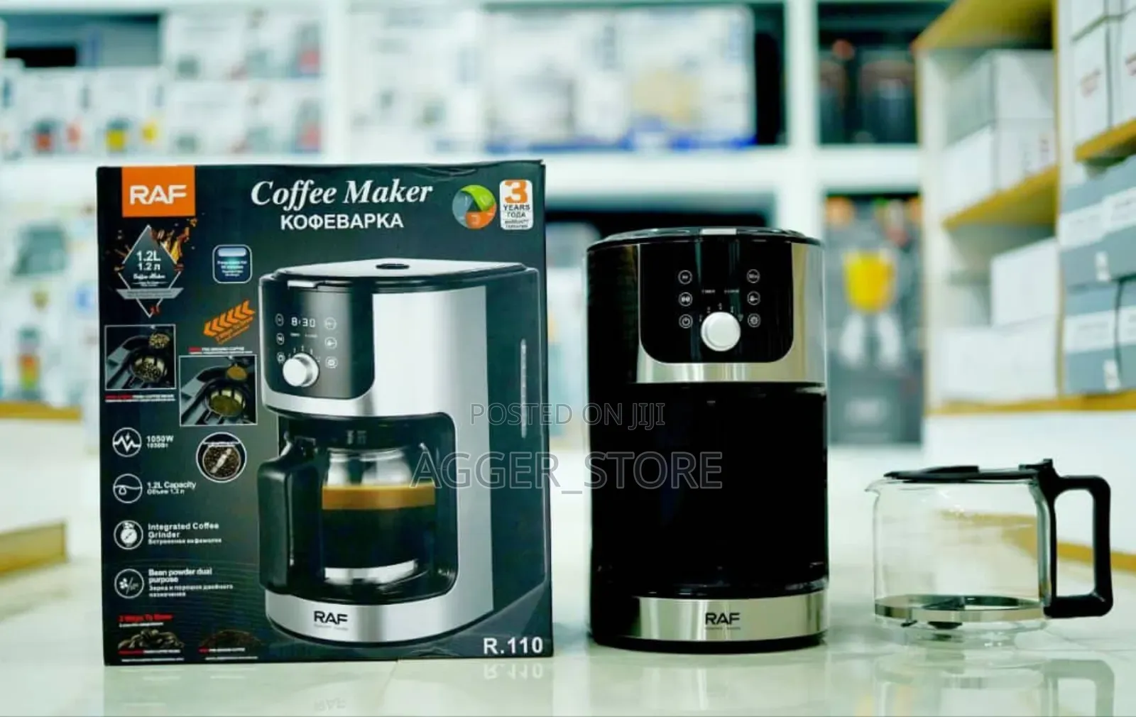 Raf Coffee Maker 1.2lit Original Brand New