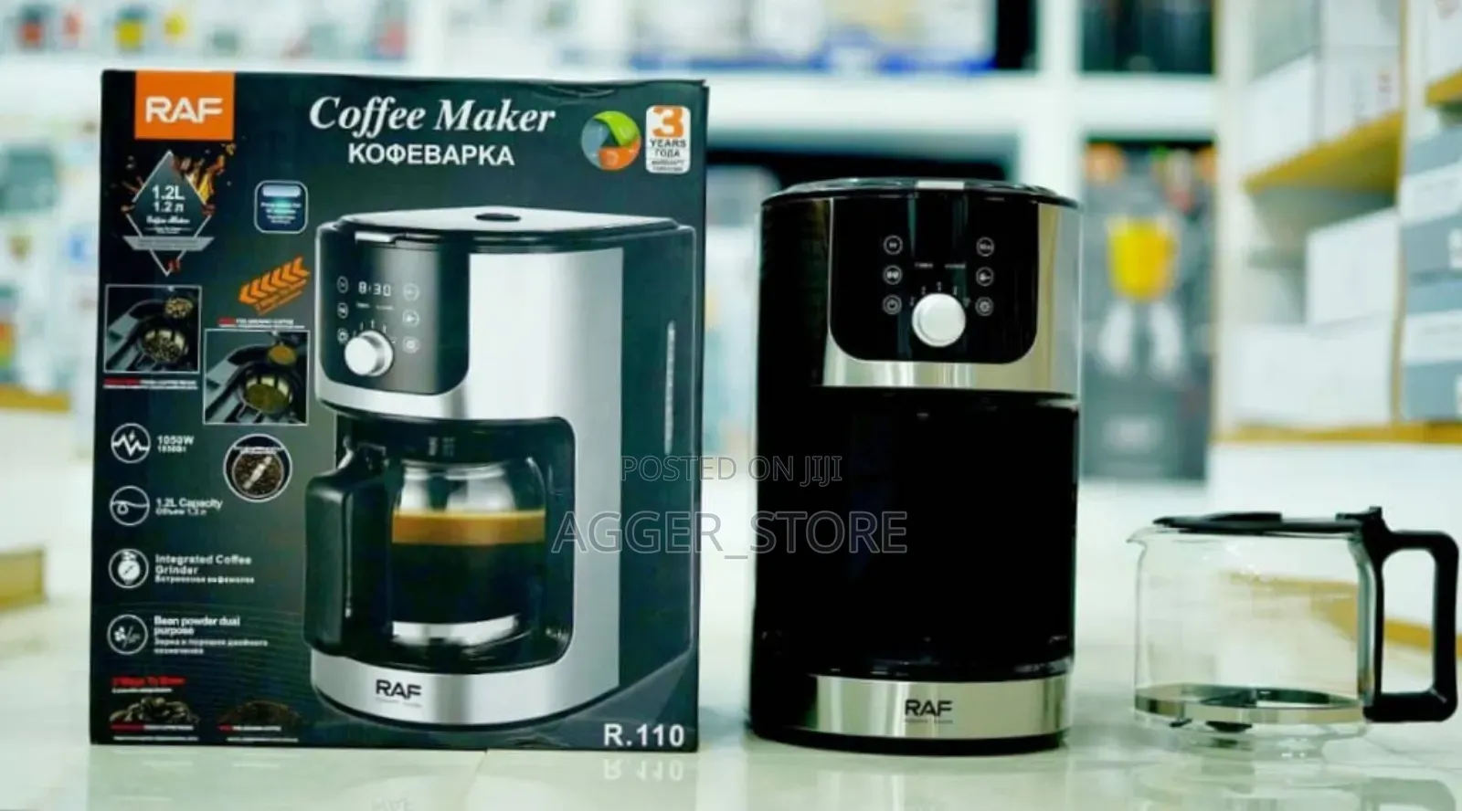 Raf Coffee Maker 1.2lit Original Brand New