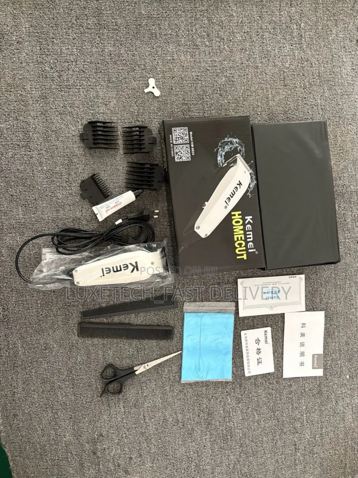 Kemei Corded/Wired Hair Clipper and Trimmer