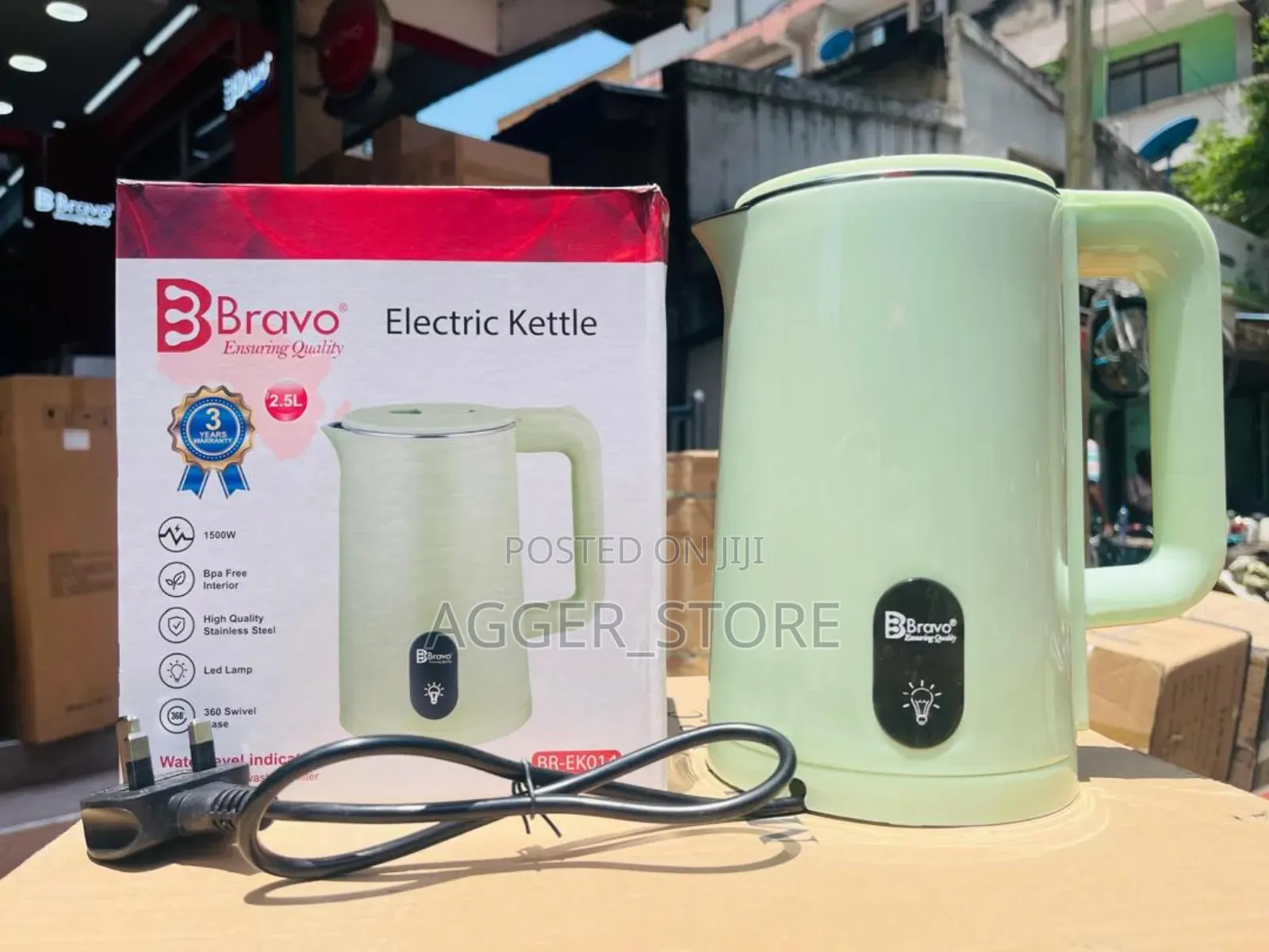 Bravo Br-Ek014 Original Electric Kettle Brand New