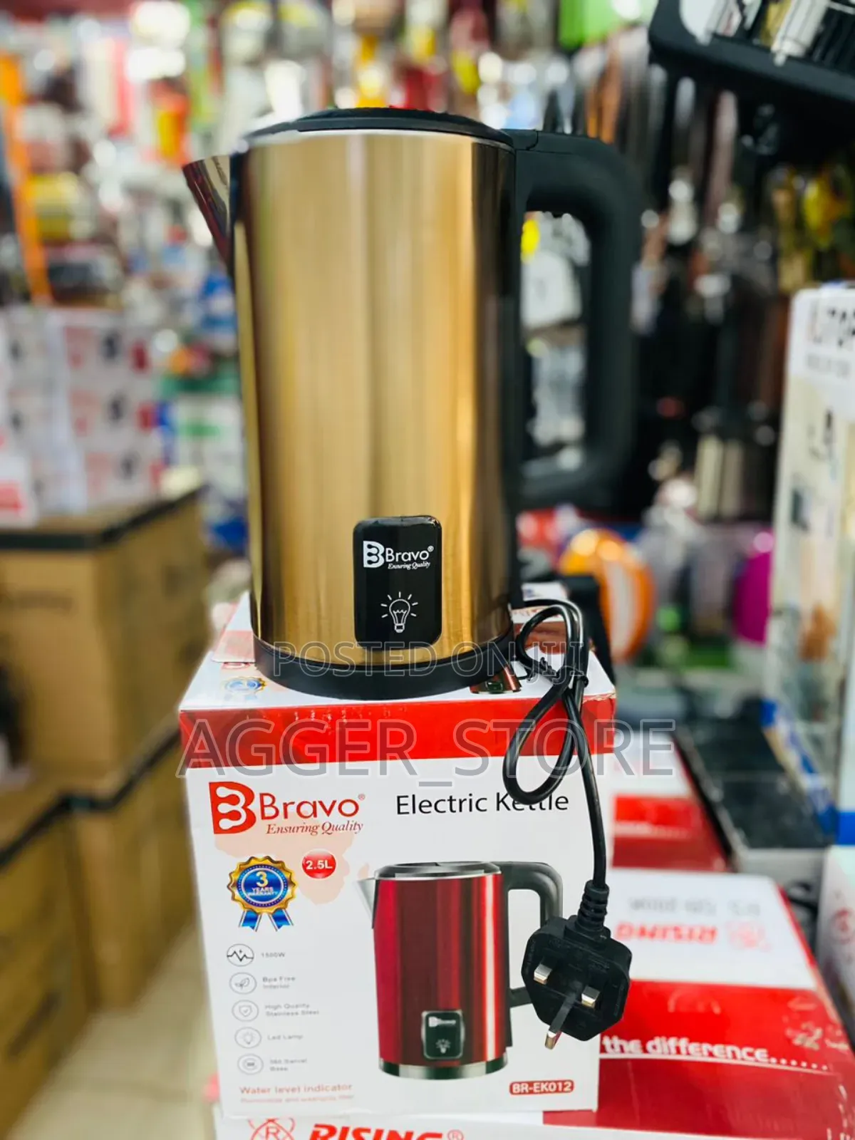 Bravo Br-Ek012, 2.5ltr Electric Kettle New