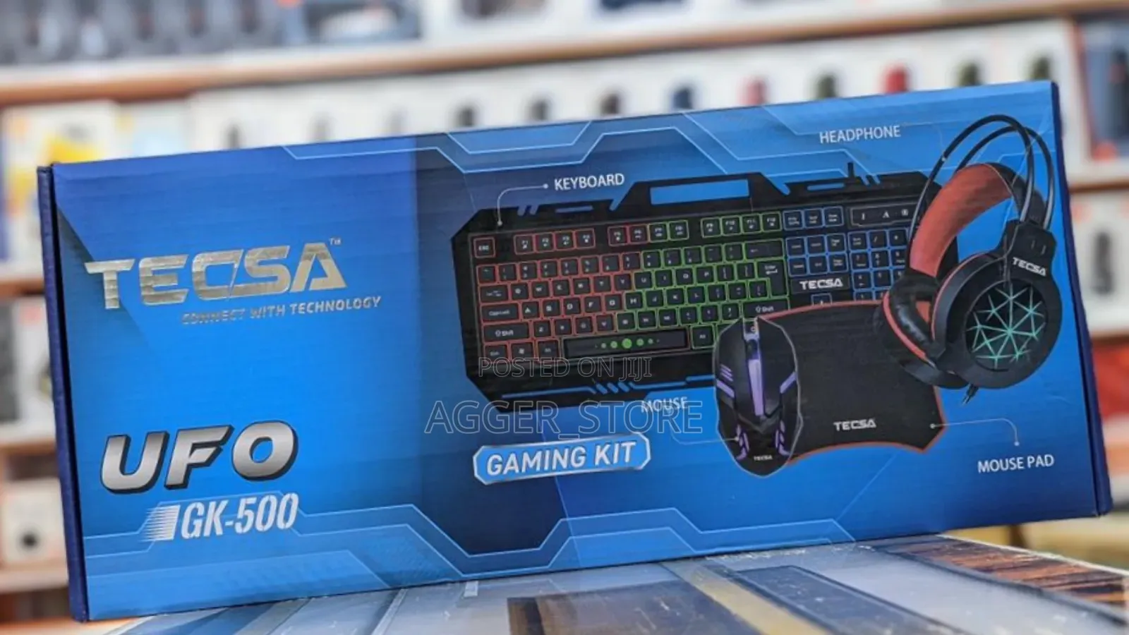 Gaming Combo Tecsa Gk500 (Keyboard+Mouse+Mouse Pad+Headphones)