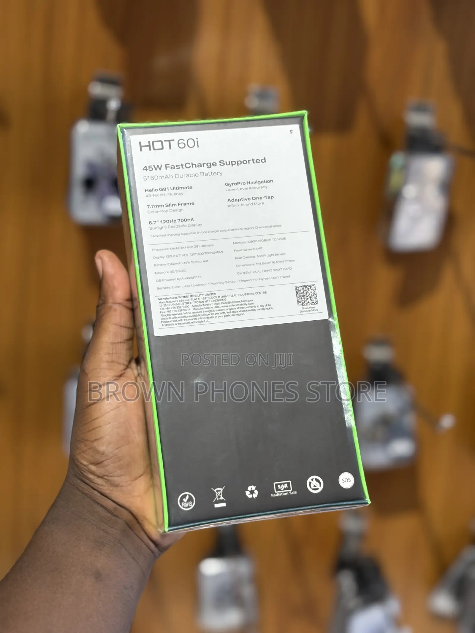 New Infinix Hot 60i 128 GB