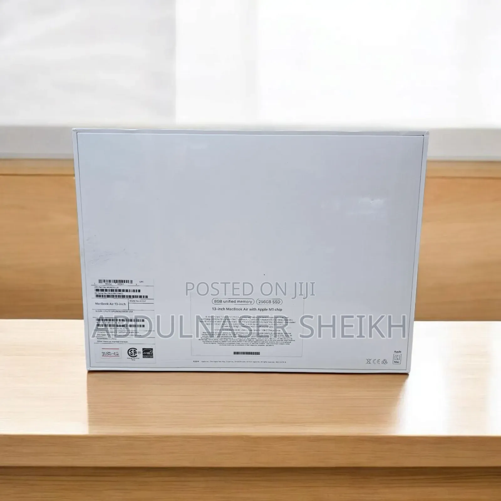 New Laptop Apple MacBook Air 2020 M1 8GB Apple M1 SSD 256GB