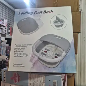 Foldable With Heating Bubbles Foot Soaking Bath Basin Shiatsu Rollers