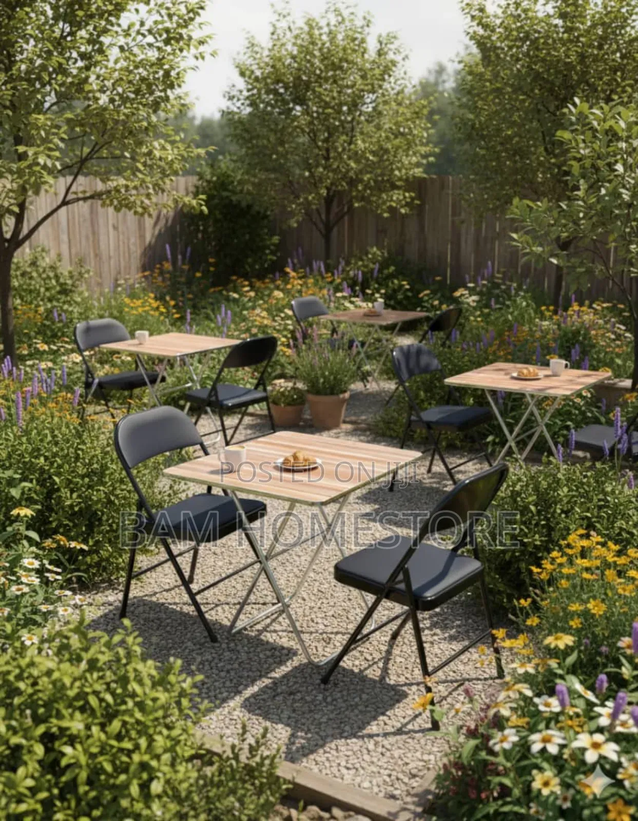 Foldable Table+ 2 Foldable Chairs