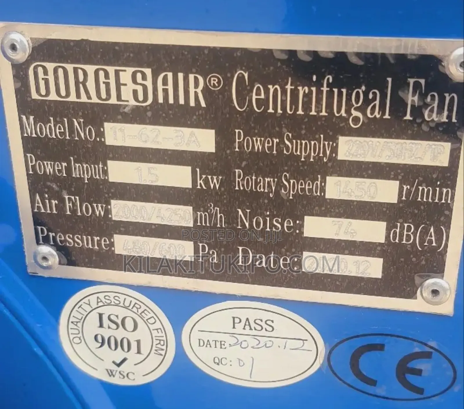 Centrifugal Fan Heavy Duty George Air