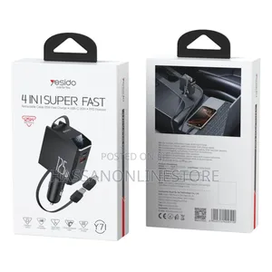 Yesido Y71 4-in-1 Super Fast Car Charger