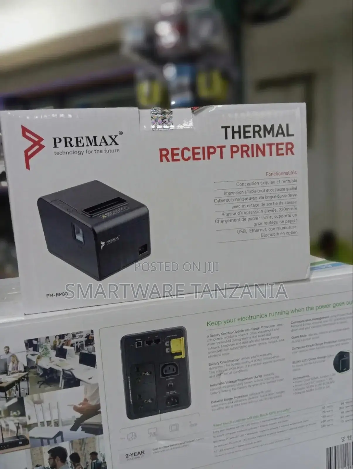 Premax Pm-Rp80 Thermal Receipt Printer With Auto-Cutter