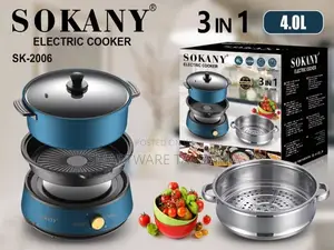 Electric Pan Heating Hot Pot, Electric Pan, Roasting and Steaming