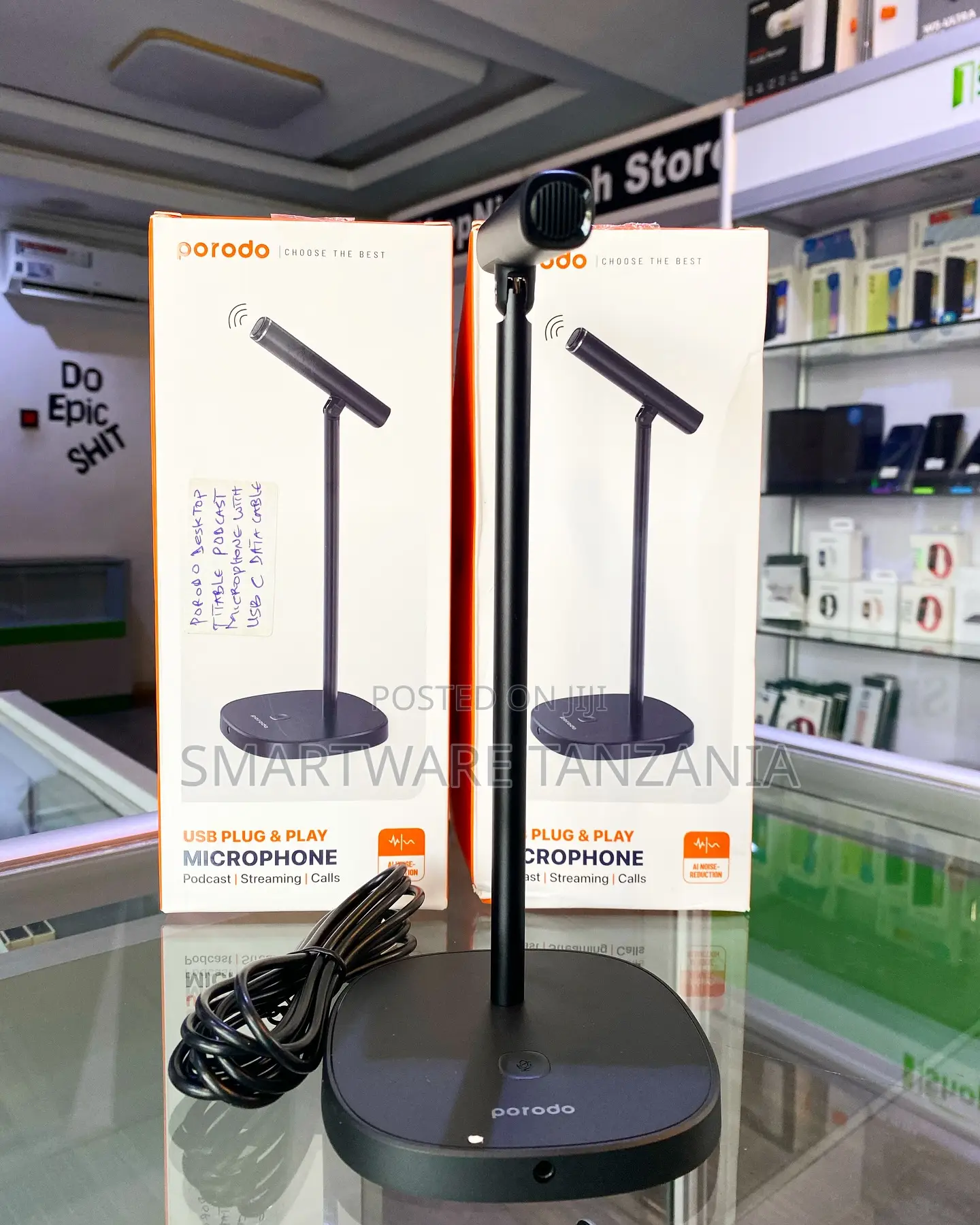Usb Plug Play Microphone With Ai Noise Reduction