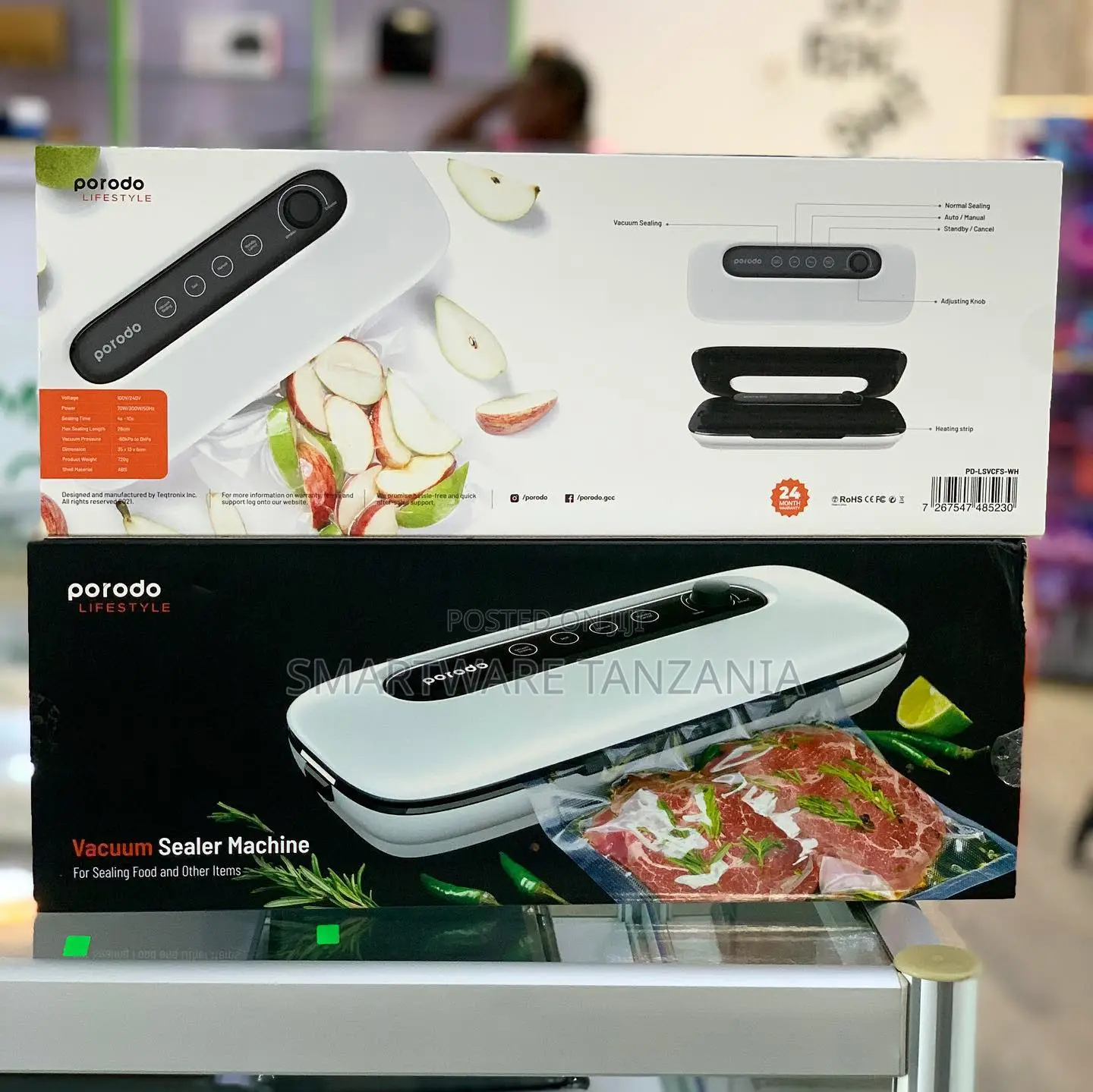 Lifestyle by Porodo Vacuum Sealer Machine for Sealing Food