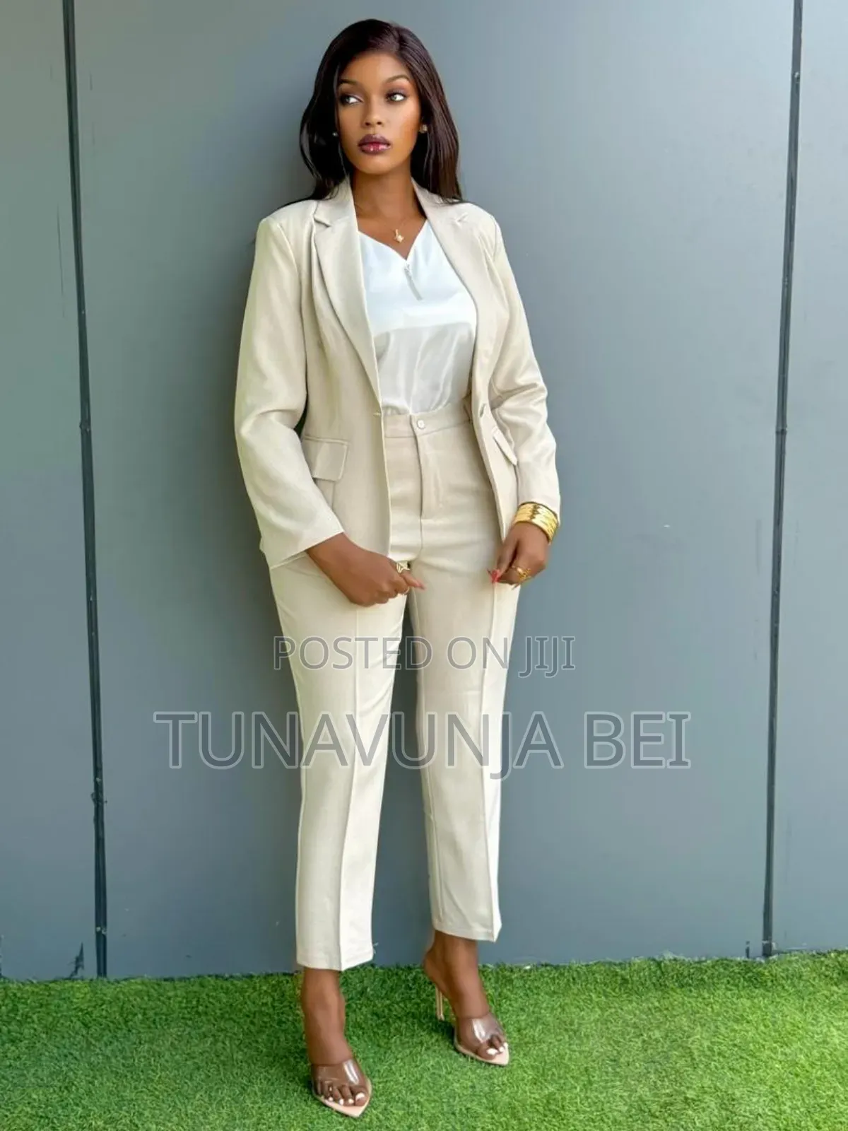 Single Buttons Nudle Suit/ Classic Suit for Ladies