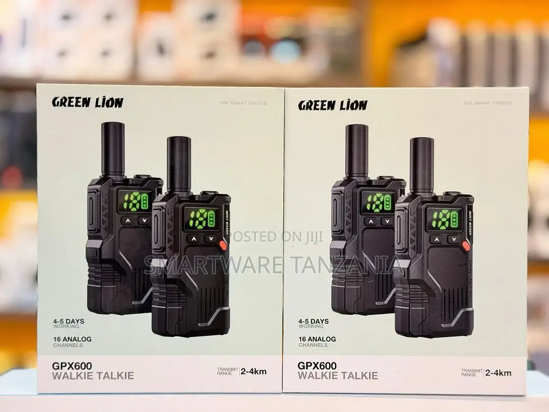 Green Lion Gpx600 Walkie Talkie, 16 Channels 2500mah Battery