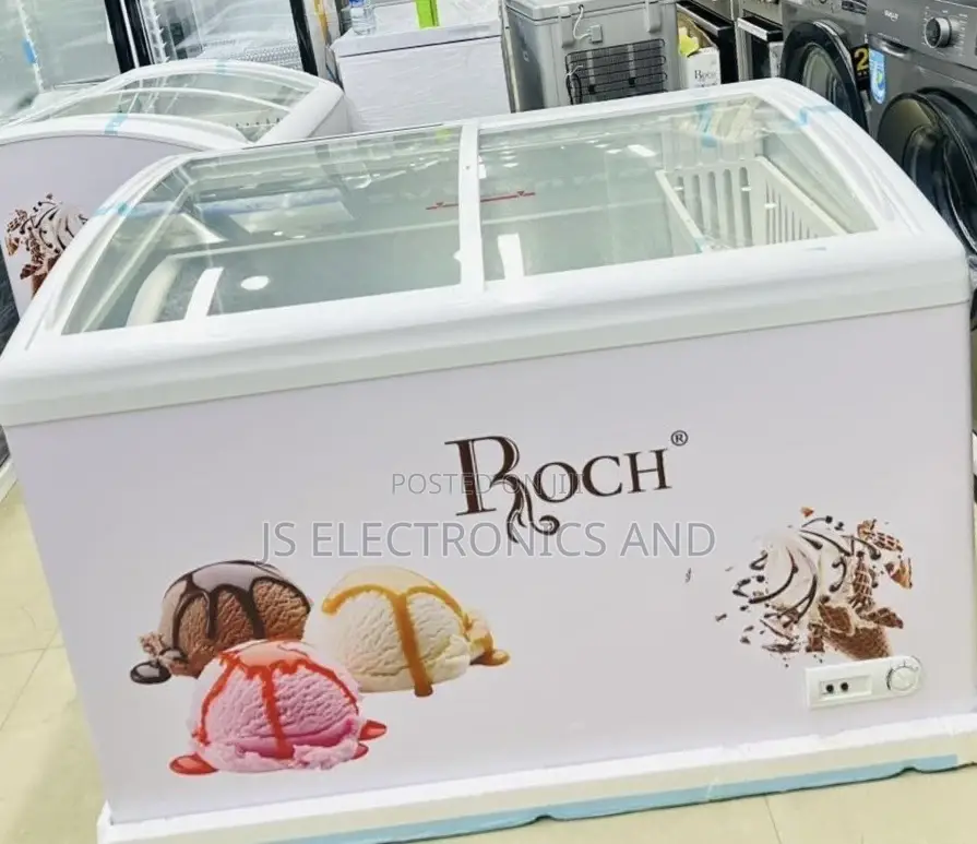 Roch Freezer Display Sliding Doors Glass Top Liter 396 Original