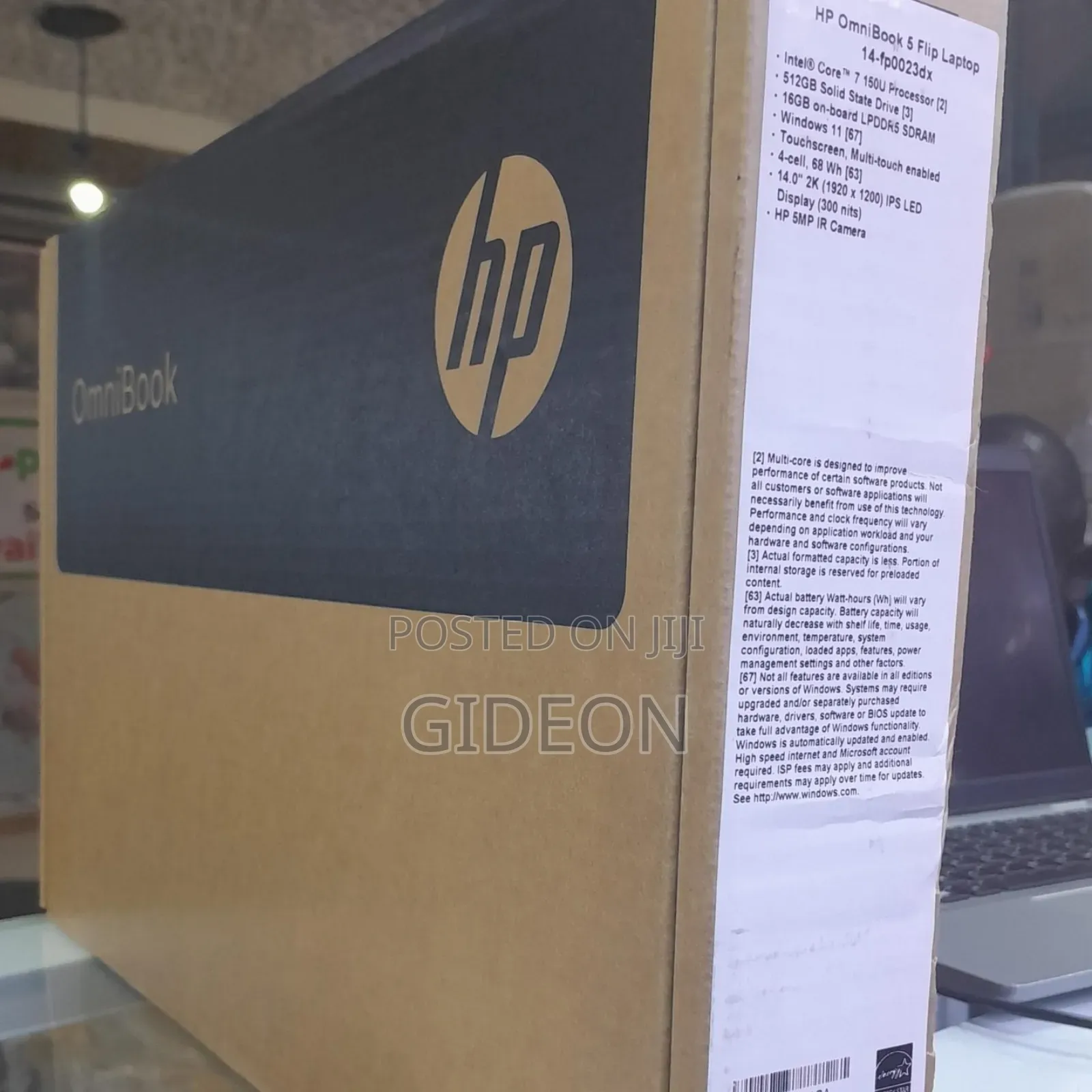 New Laptop HP OmniBook 5 Flip 14-Fp0023dx 16GB Intel Core I7 SSD 512GB