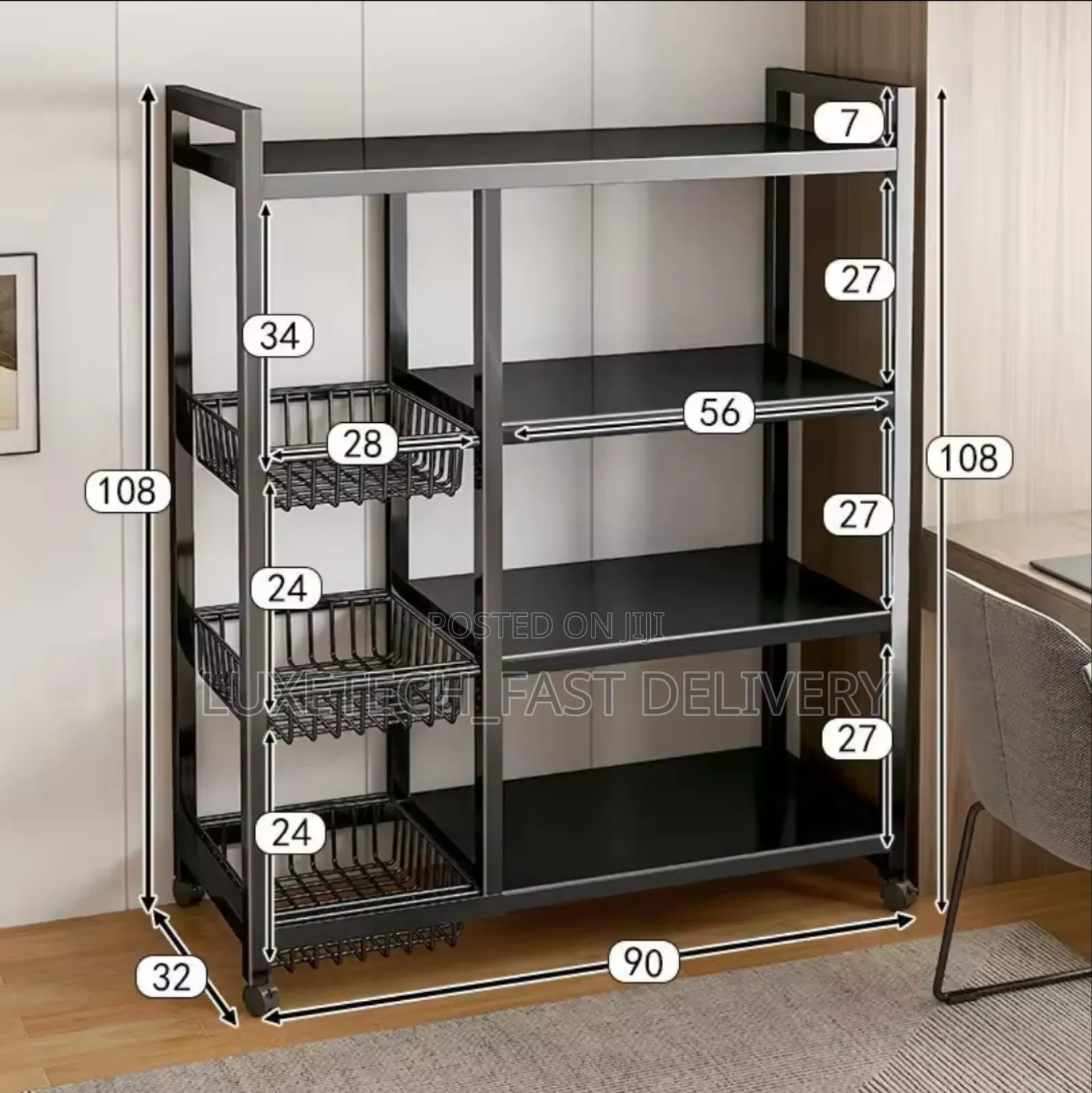 Kitchen Multi-Layer Vegetable Storage Rack With Shelve