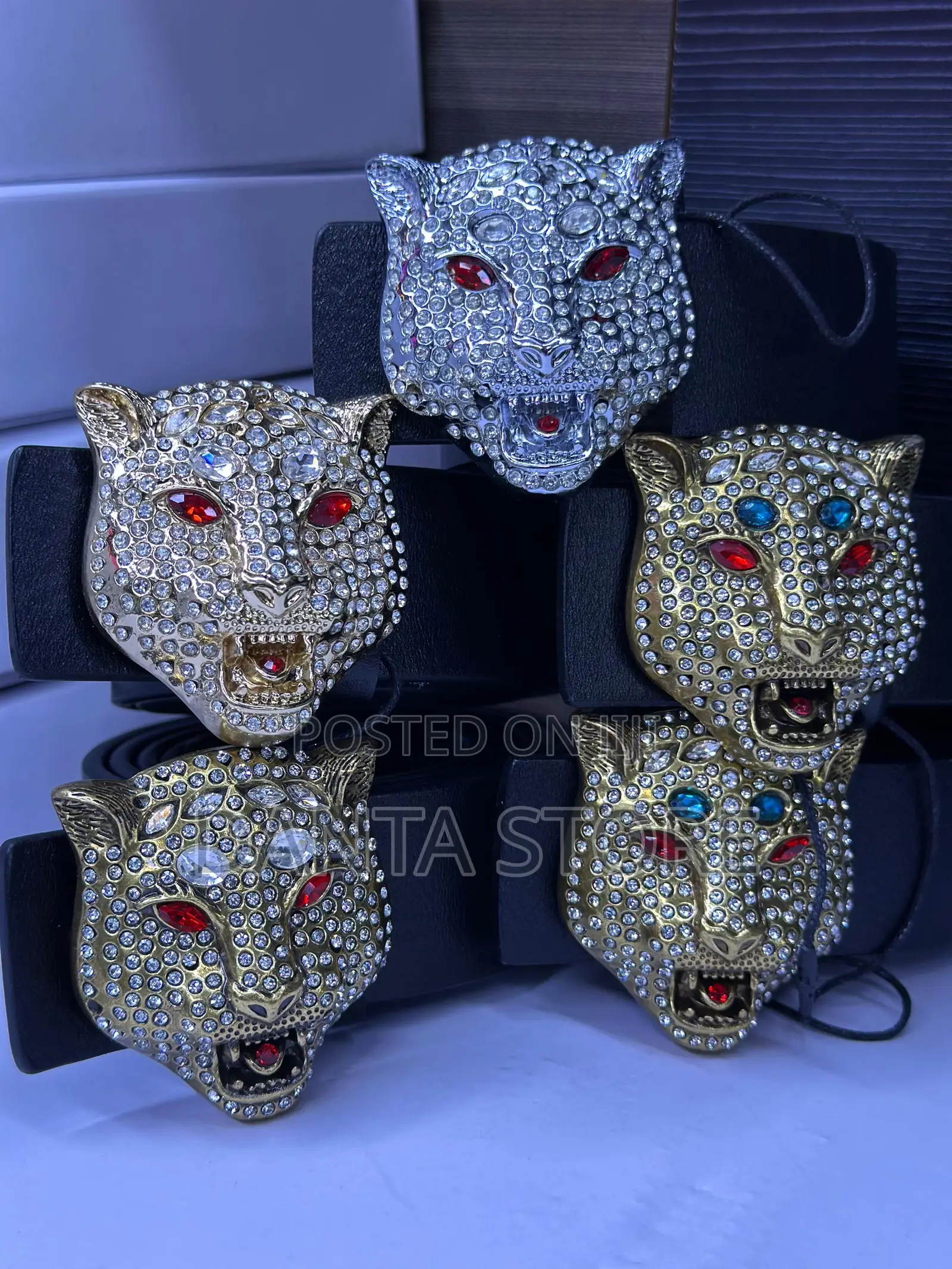 Gucci Tiger Head Ice Belts