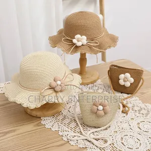 Comfortable Stylish Summer Hat Bag Set Combo for Little Girls or Kids