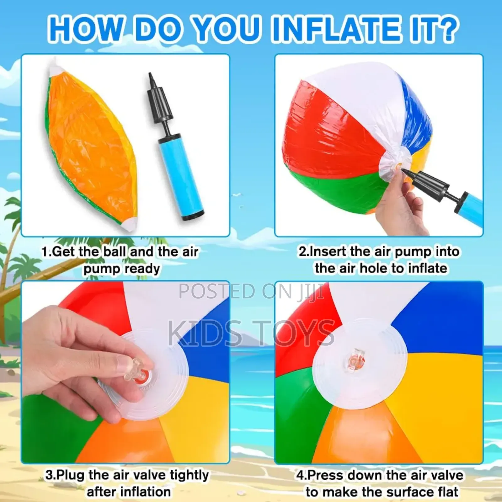 Beach Balls Zinapatikana Kwa 12 Pcs