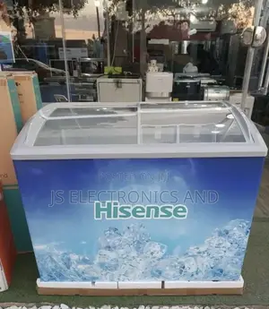 Hisense Freezer Fc39 303liter Display Showcase Sliding Door Two Glass