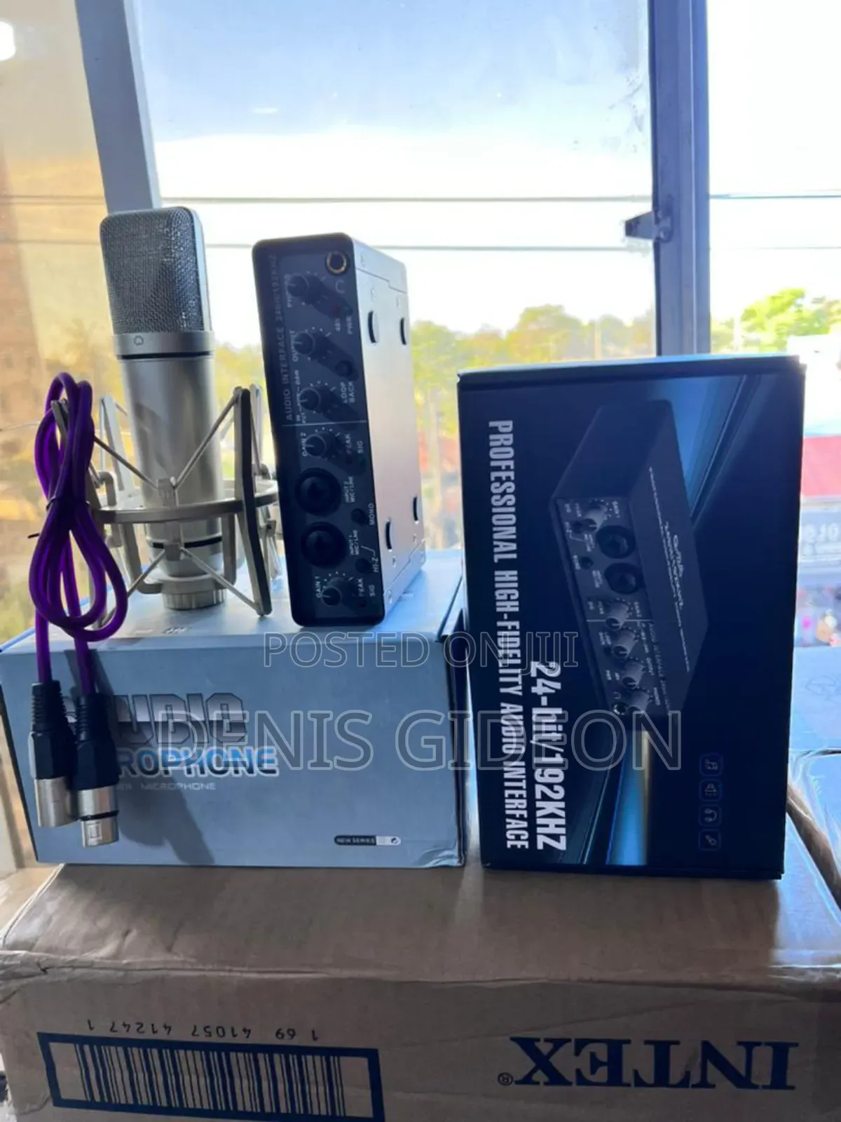 Studio Mic Condesor + Sound Card