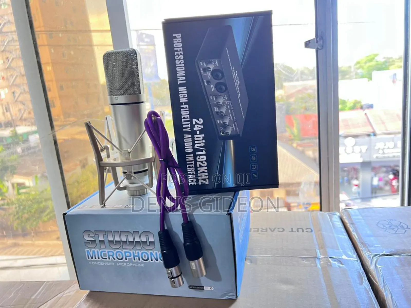 Studio Mic Condesor + Sound Card