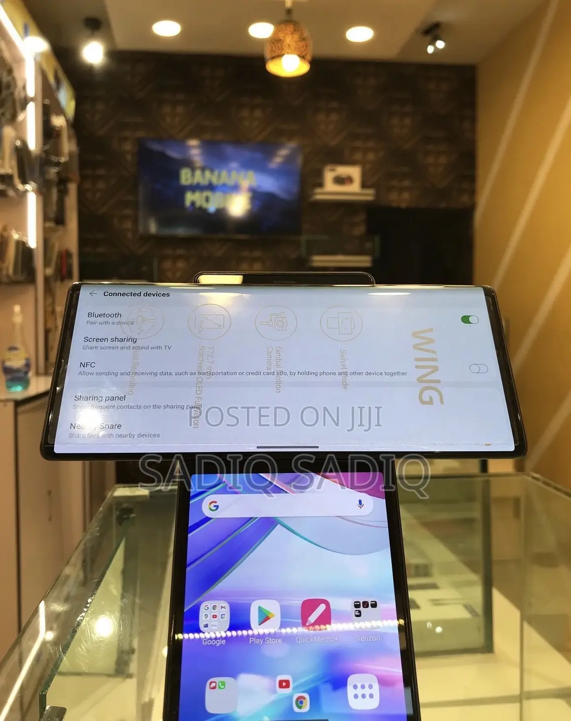 New LG Wing 5G 128 GB Black